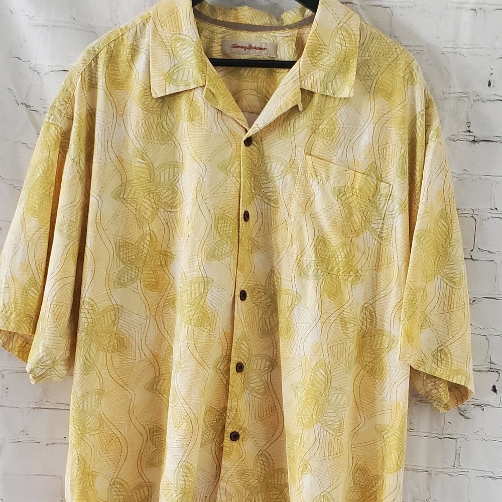 Tommy Bahama men's shirt XXL silk, cotton, linen blend